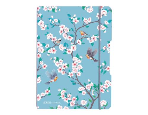 Herlitz my.book flex Notizheft A5 40 Blatt kariert, Birds