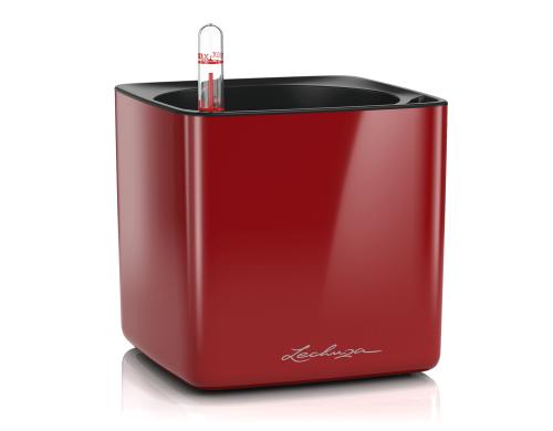 Lechuza CUBE Glossy 14 scarlet rot highgloss