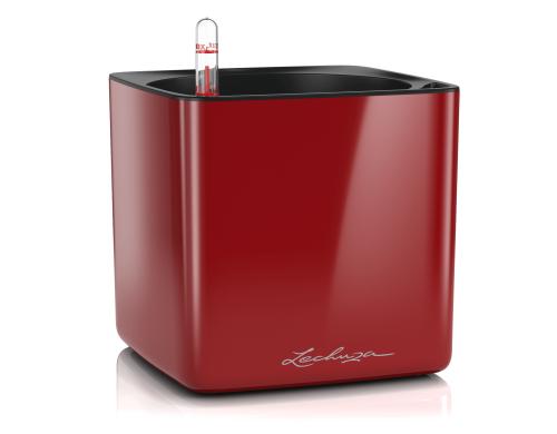 Lechuza CUBE Glossy 16 scarlet rot highgloss