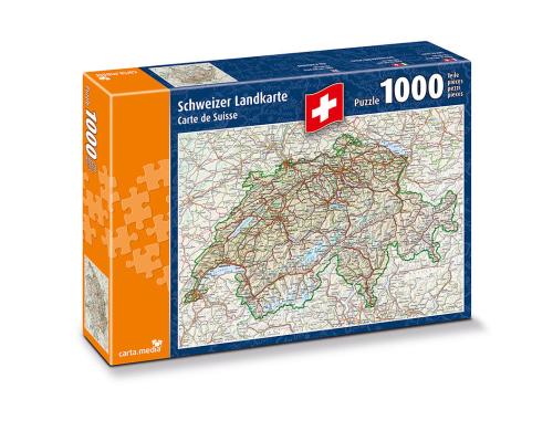 Schweizer Landkarte Alter: 12+, Teile: 1000,