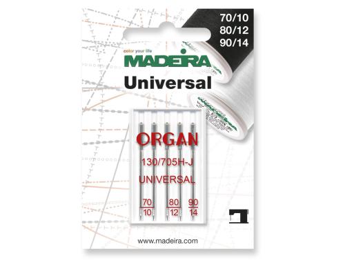 Madeira Maschinennadel Universal Packung à 5 Nadeln, Nadelst. 70/10, 80/12
