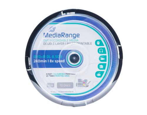 MediaRange DVD+R 8.5GB Double Layer, print 10er Spindel, 8-fach