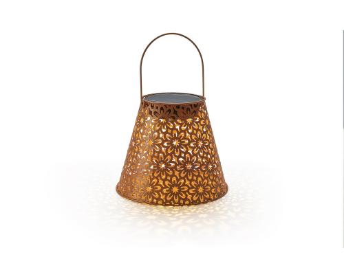 STT Laterne Solarbetrieben Antic Flower 1 LED, Solar, H: 21cm, Kunststoff