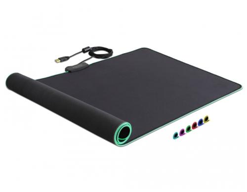 Delock USB Mauspad 920 x 303 x 3 mm Mit RGB Beleuchtung