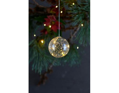 Sirius LED Weihnachtskugel Romantic Kugel indoor, 8x LED, bedienbar m. Fernbedienung
