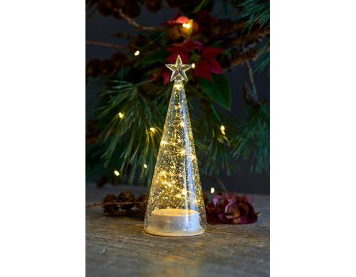 Sirius LED Weihnachtsbaum Romantic klein indoor, 10x LED, bedienbar m. Fernbedienung