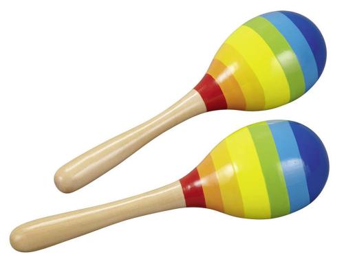 Goki Maracas L= 20 cm, Holz, 2 Stck