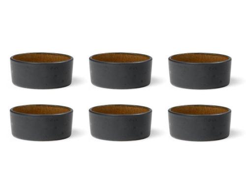 Bitz Snackschale 7.5cm schwarz/gelb 6 Stk., 7.5cm Durchmesser, Stoneware