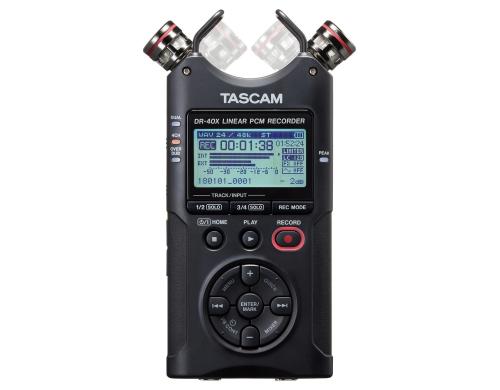 Tascam DR-40X, Mobile MP3/WAV-Recorder 24Bit/96kHz
