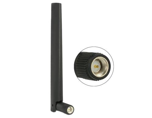 LTE/HSPA/GSM Antenne, SMA-Stecker, schwarz bis 4dBi Gewinn, 13.5cm, mit Omni-Gelenk