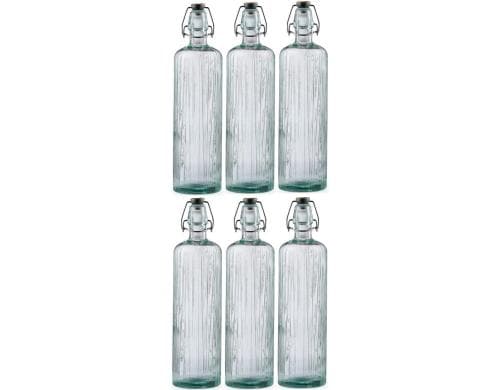 Bitz Glasflasche hellgrn 1.2 Liter 6 Stk., Bgelverschluss