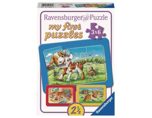Puzzle Meine Tierfreunde 3 x 6 Teile