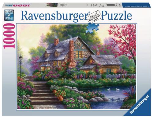 Puzzle Romantisches Cottage 1000 Teile