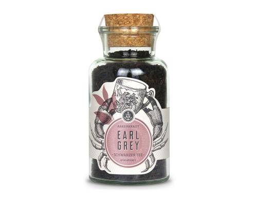 Earl Grey Bergamotte Schwarztee 85g, Glas gross