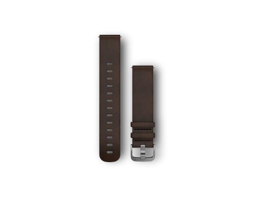 Garmin Quick Release Band Dark Brown Stainless Leather