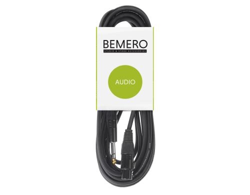 Bemero BAC4015-300BK XLRf - 6.3 Klinken 3m Mikrofonkabel symmetrisch, schwarz, M-Serie
