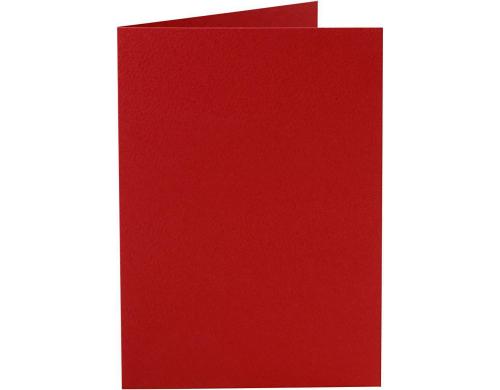 Creativ Company Karten 220 g/m2 rot 10 Stck, 10.5 x 15 cm, OHNE Couvert