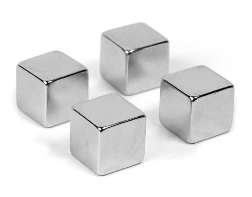 Trendform Magnet Magic Cube 4er Set, silber, fr Glasboards geeignet