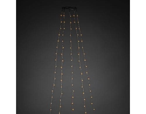 Konstsmide LED Baummantel 180 x Lampen L: 1.8m, 5 Strnge mit je 36 bernstein LED