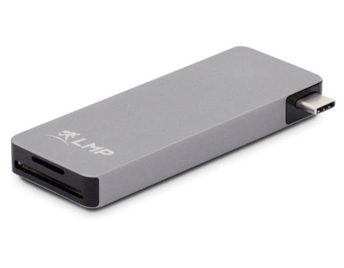 LMP Basic Hub 6 Port Space Grey USB-C, 3x USB3.0, SD/microSD