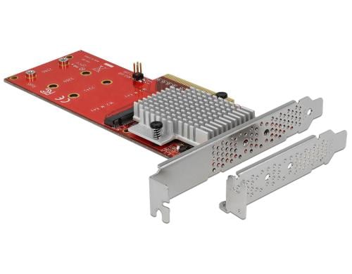 DeLock PCI-Ex8 Karte, NVMe fr 2x M2 Key-M SSD