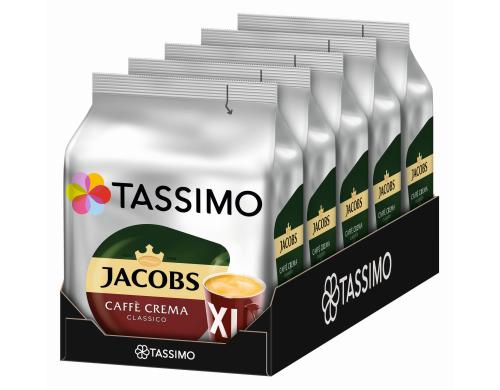 Tassimo T DISC Jacobs Caff Crema XL Karton  5 Packungen (mit je 16 T DISCS)