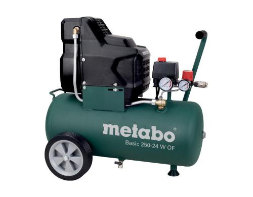 Metabo Basic 250-24 W OF Kompressor 220 l/min, 8 bar, 24 l. Condor. lfrei