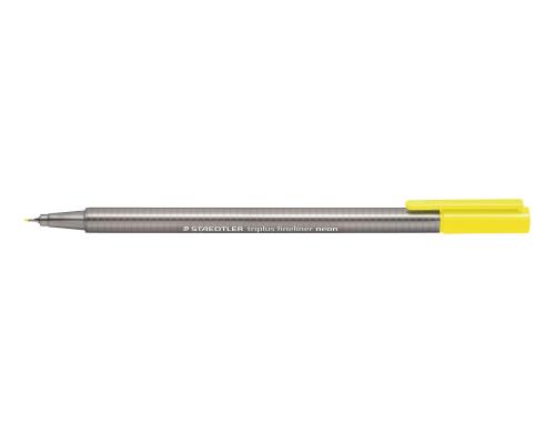 STAEDTLER 334 Fineliner triplus neon gelb superfeine,metallgefasste Spitze,ca.0,3mm