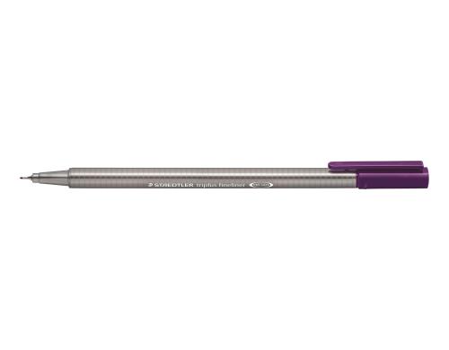 STAEDTLER 334Fineliner triplus 0,3 violett superfeine,metallgefasste Spitze,ca.0,3mm