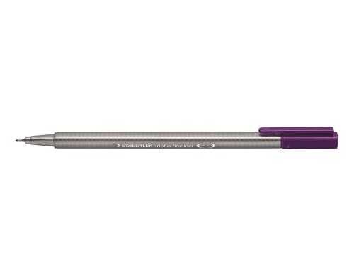 STAEDTLER 334Fineliner triplus 0,3 violett superfeine,metallgefasste Spitze,ca.0,3mm