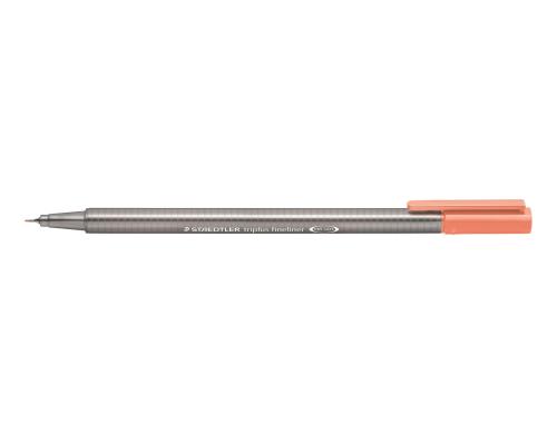 STAEDTLER 334 Fineliner triplus 0,3 salmon superfeine,metallgefasste Spitze,ca.0,3mm