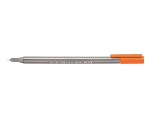 STAEDTLER 334 Fineliner triplus orange superfeine,metallgefasste Spitze,ca.0,3mm