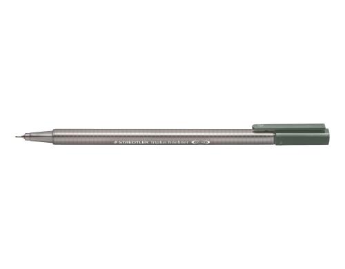 STAEDTLER 334 Fineliner triplus warmgrau superfeine,metallgefasste Spitze,ca.0,3mm