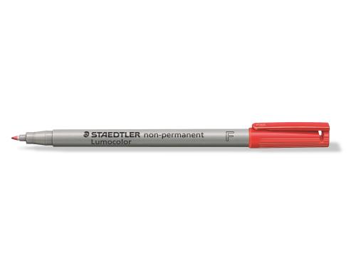 STAEDTLER 316 Folienstift Lumocolor F rot nonpermanent,S-Spitze, ca. 0.6 mm,rot