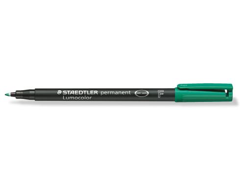 STAEDTLER 318 Folienstift Lumocolor F grün permanent,S-Spitze, ca. 0.6 mm