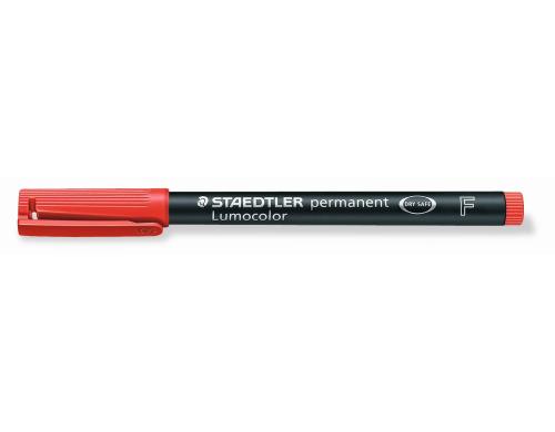 STAEDTLER 318 Folienstift Lumocolor F rot permanent,S-Spitze, ca. 0.6 mm