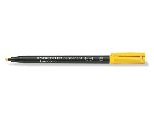 STAEDTLER 314 Folienstift Lumocolor B gelb permanent,B-Spitze, ca. 1.0-2.5 mm