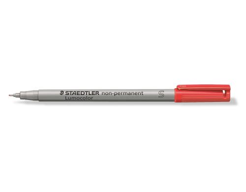 STAEDTLER 311 Folienstift Lumocolor S rot non-permanent,S-Spitze, ca. 0.4 mm