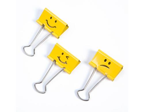 Rapesco 32mm Emoji- Befestigungsclips 20 Klammern, gelb