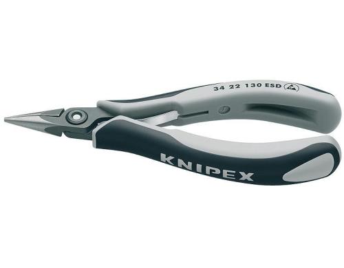Knipex Prz.-Elektr.-Greifzange ESD 135mm flach-runde Backen