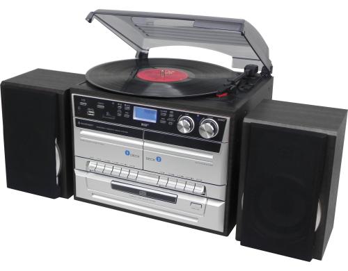 Soundmaster MCD5550SW, Retro Plattenspiel. CD, DAB+, FM, 2 Kassetten Decks, BT,USB,SD