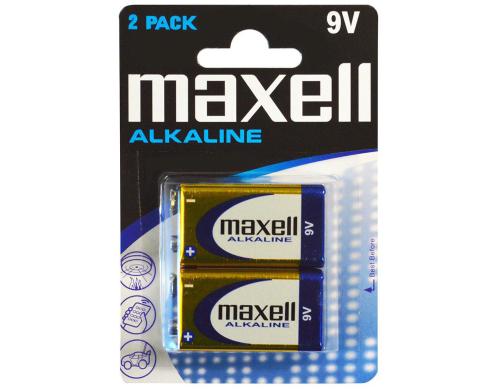 Maxell Batterie 9V 2 Stck vergl. 6LR61, Blister