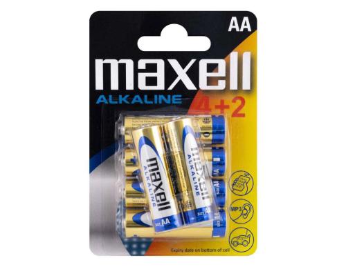 Maxell Batterie AA 4+2 (6er) vergl. LR6, Blister