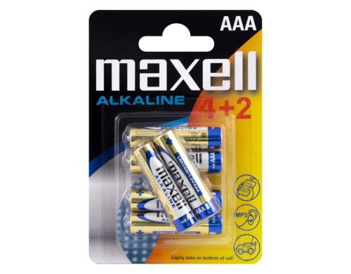 Maxell Batterie AAA 4+2 (6er) vergl. LR03, Blister