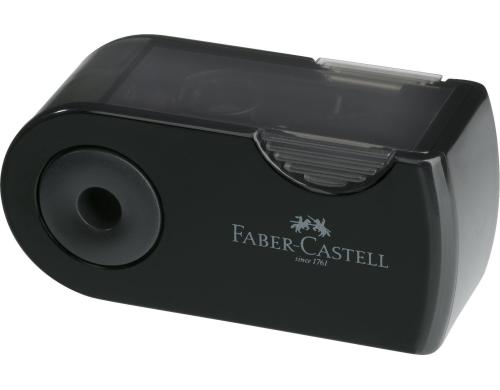 Faber-Castell Einfachspitzdose schwarz mit Schutzhlle