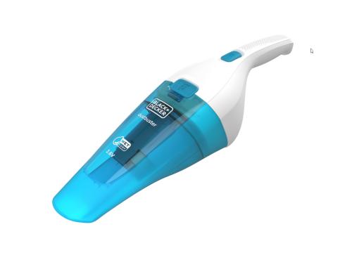 BLACK+DECKER Akkusauger Nass/Trocken weiss 5.4 Watt, Ladestation mit Wandhalterung