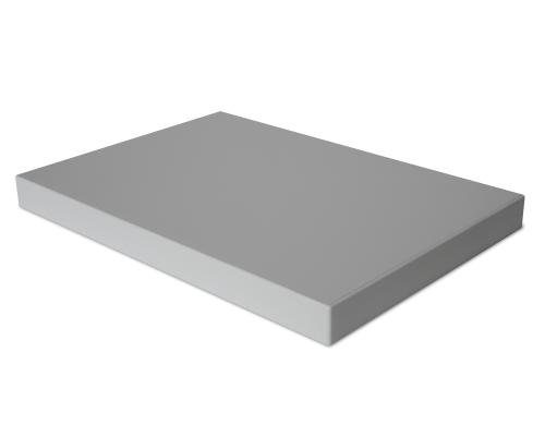 Actiforce Tischplatte 800 x 1600 x 25mm hellgrau, ABS Kante in Plattenfarbe