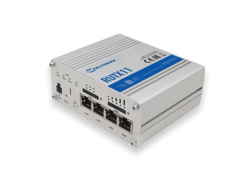 Teltonika LTE&WLAN Industrierouter RUTX11 Cat.6 LTE/3G/2G, 4GE, 300/876Mbps WLAN-AC