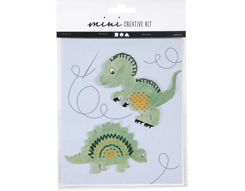 Creativ Company Bastel-Set Stickvorlage Dinosaurier, 1 Set