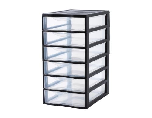 Rotho SCHUBLADENBOX Orgamix 6 kleine Schbe, 360x260x500 mm